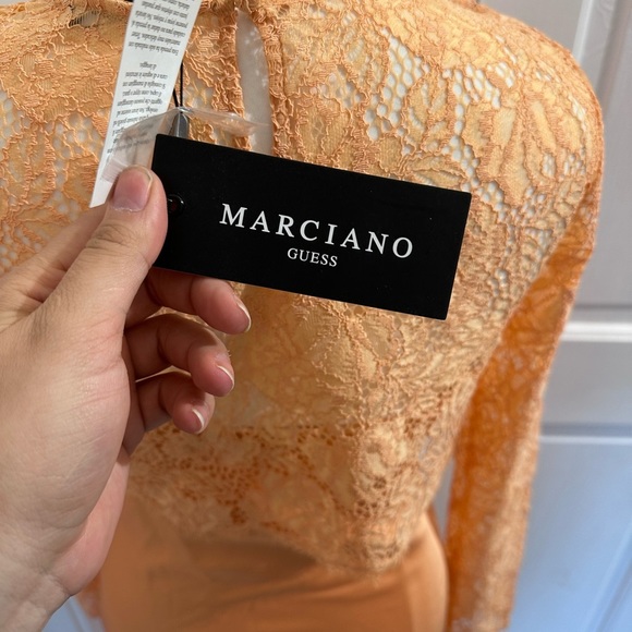 GUESS Marciano size XS 2in 1 peach maxi dress - Picture 5 of 16
